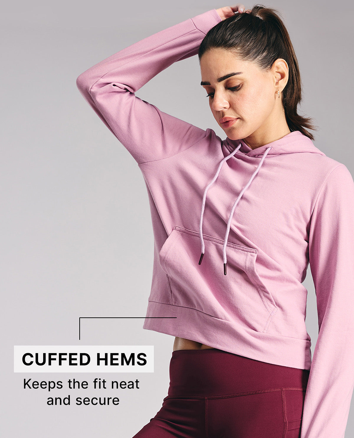 Kica KIC606 Lavender - Graphic Back Detail Hoodie
