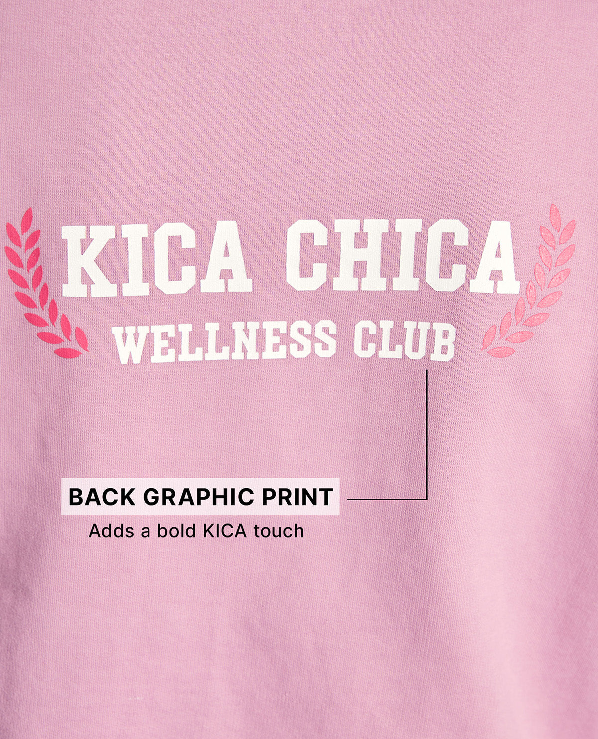 Kica KIC606 Lavender - Graphic Back Detail Hoodie