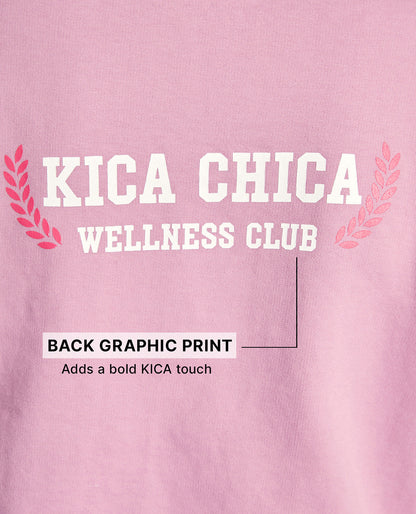 Kica KIC606 Lavender - Graphic Back Detail Hoodie