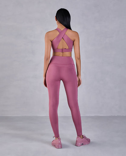 Crostini Bra & Leggings Set in Second SKN Fabric
