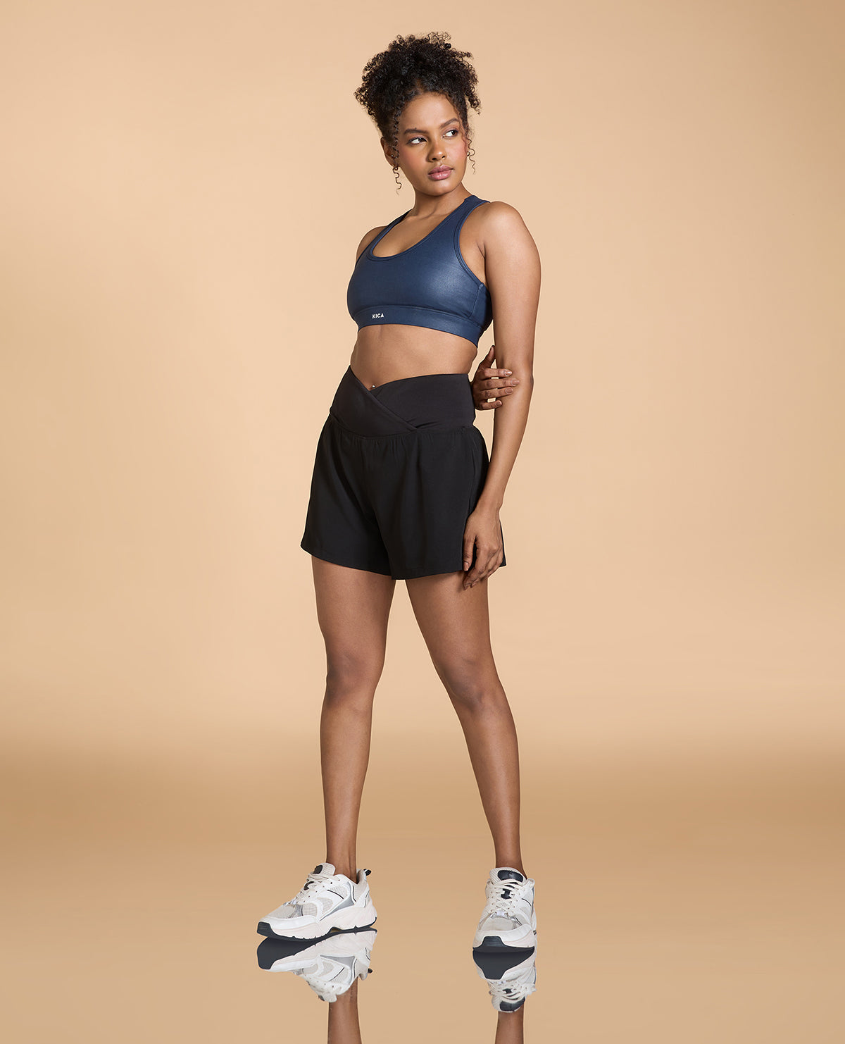Cross Mid Waisted Sports Shorts