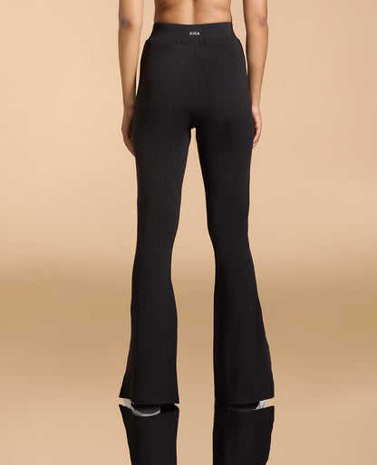 High Waist Ribbed Flared Pants