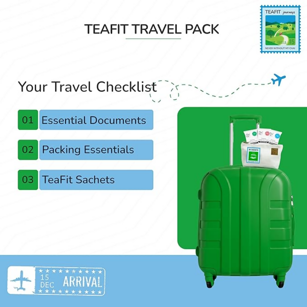 TeaFit Premium NO SUGAR Instant Masala Tea Premix - Travel Pack