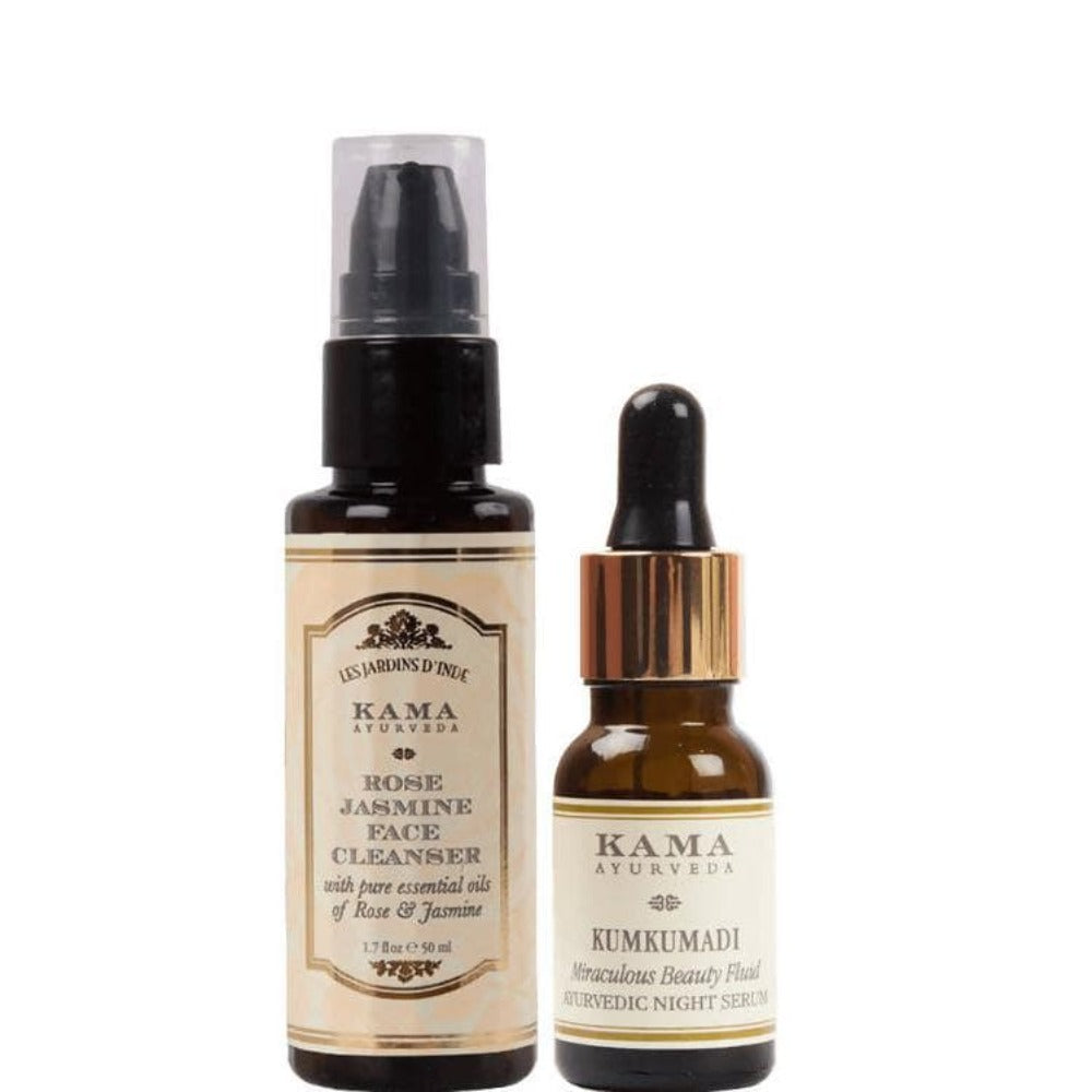 Two Kama Ayurveda skincare products on a white background