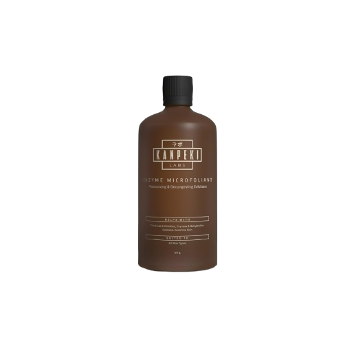 Brown bottle with black cap on a white background