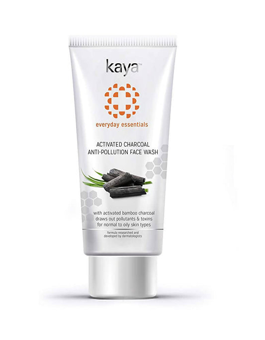 Kaya Activated Charcoal Anti-Pollution Face Wash tube on a white background