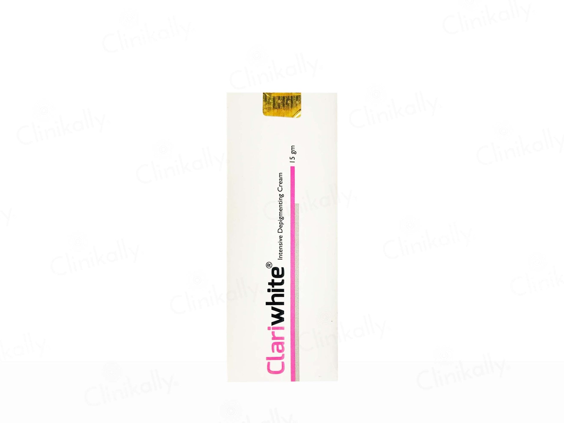 ClariWhite cream tube on a white background
