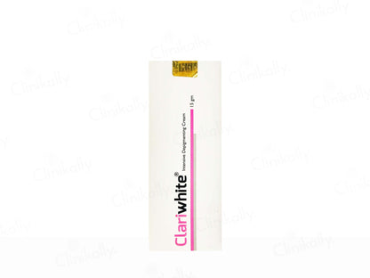 ClariWhite cream tube on a white background