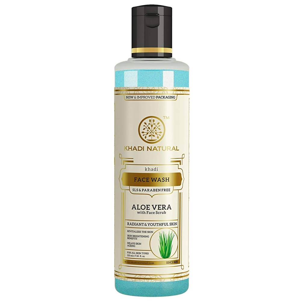 Khasa Natural Aloe Vera Face Wash bottle on a white background