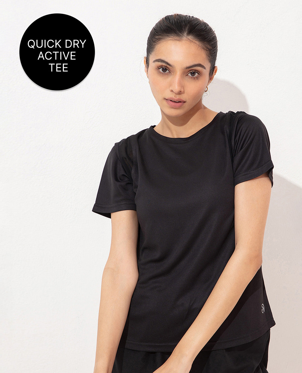 Kica Regular Fit Running Top Black
