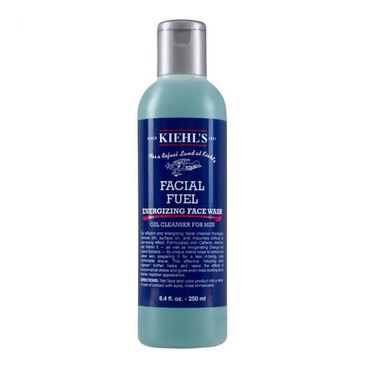 Kiehl's Facial Fuel face wash bottle on a white background