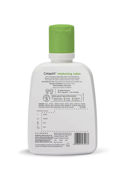 Cetaphil Moisturizing Lotion For Normal To Combination, Sensitive Skin