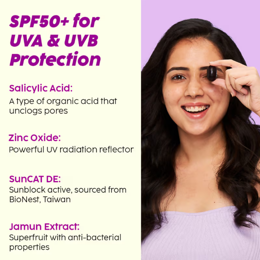PLIX The Plant Fix 0.1% Salicylic Acid Mattifying Sunscreen SPF50+ PA+++ & Niacinamde Serum