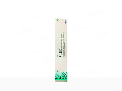 Kojic cream tube on a white background