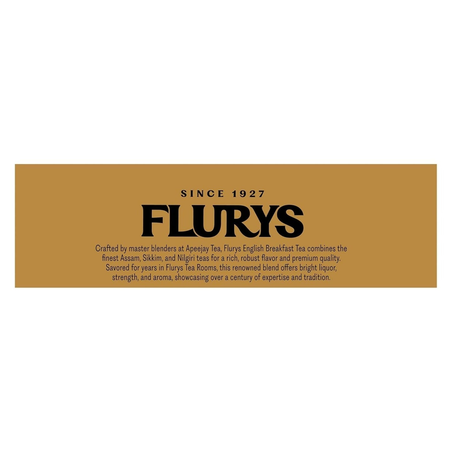 Flurys Distinctive English Breakfast Black Tea Bags