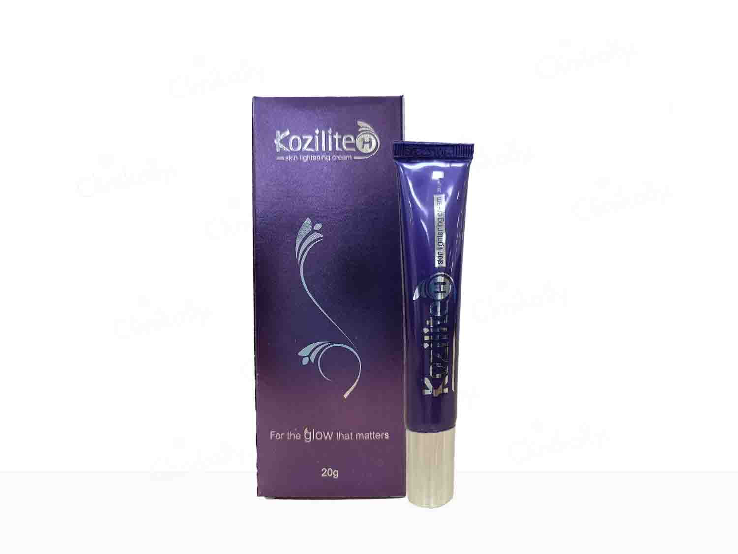 Kozilite product packaging on a white background
