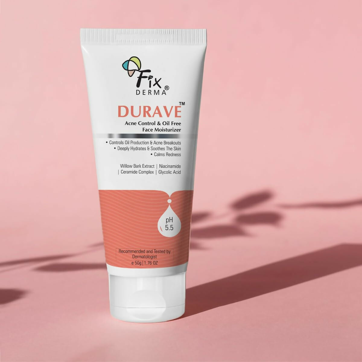 Fixderma Durave Acne Control & Oil Free Moisturizer for Face with Glycolic Acid