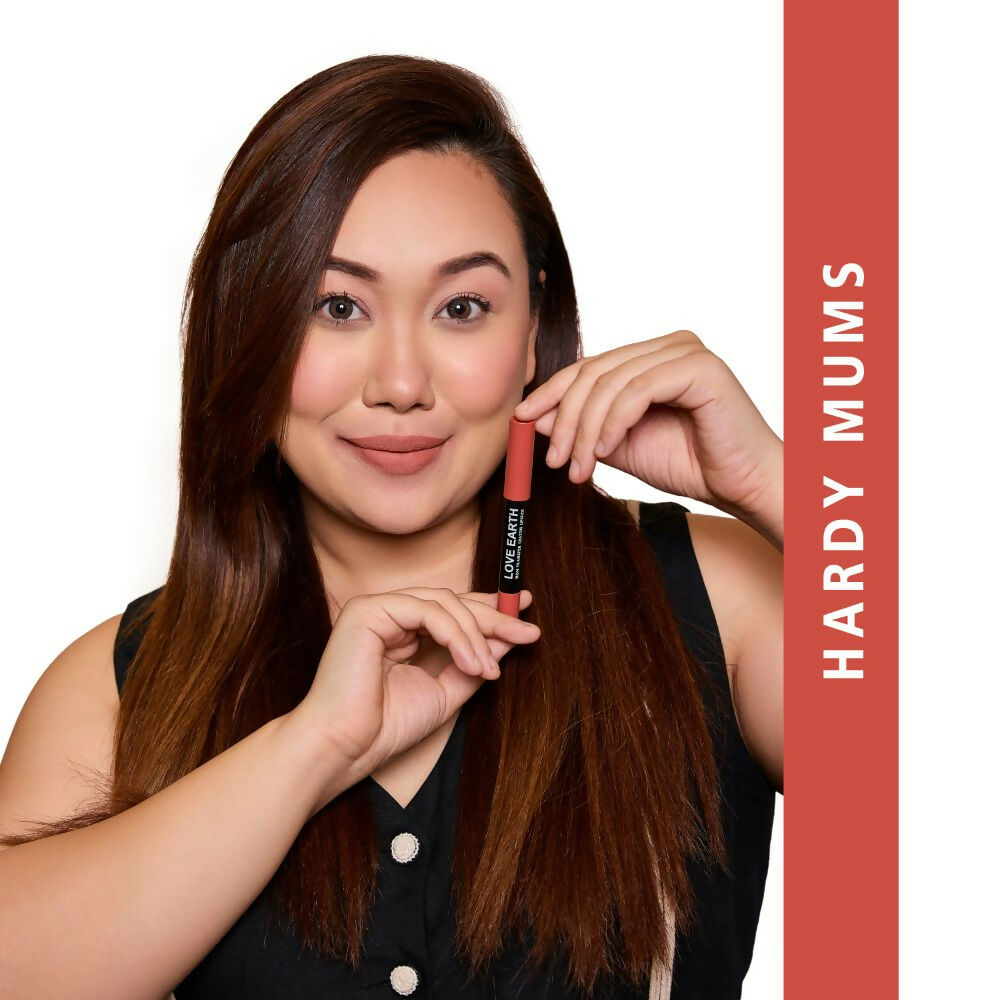 Love Earth Lip Crayon Non-Transfer Lipstick 2.O And Sharpener