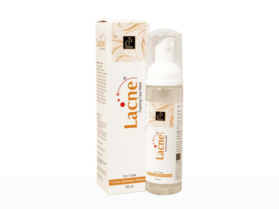Lacne bottle and box on a white background