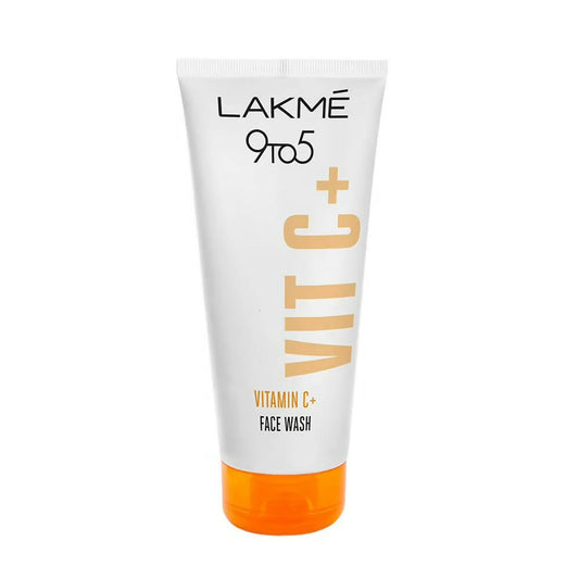 Lakme 9to5 Vitamin C+ Face Wash tube on a white background