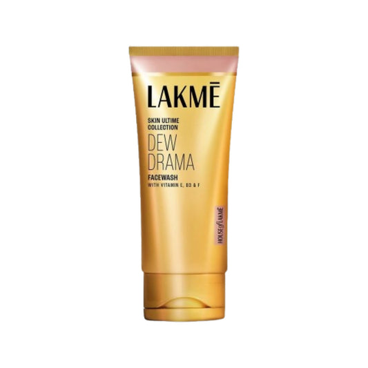 Lakme Dew Drama Facewash tube on a white background