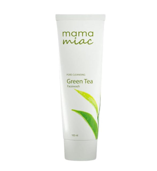 MAMAMIAC Green Tea Deep Cleansing Face Wash - 100ml | For Oil Control, Bright & Clear Skin