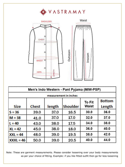 Men's White Indo Western Set