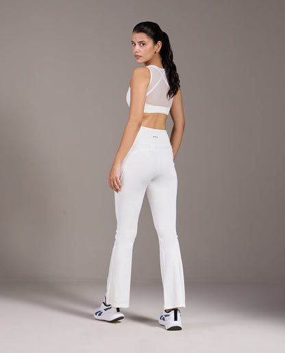 High Impact Mesh Sports Bra and Flare Pant Sets