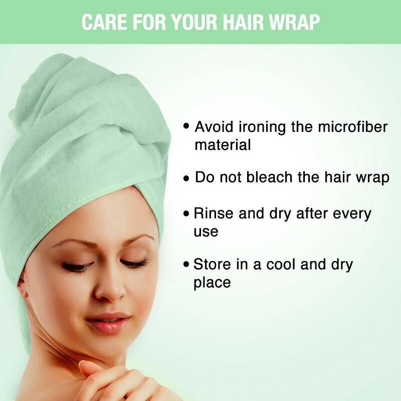 Nykaa Naturals Microfiber Hair Wrap for Frizz Free & Shiny Hair - pink
