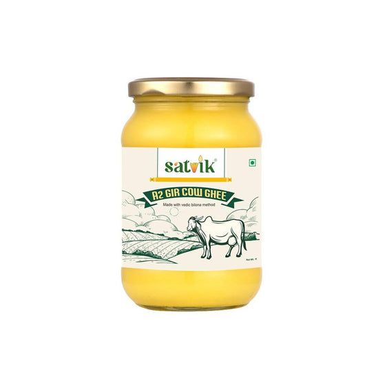 Satvik A2 Gir Cow Ghee | Vedic Bilona Method | Bilona Ghee | A2 Cow Desi Ghee