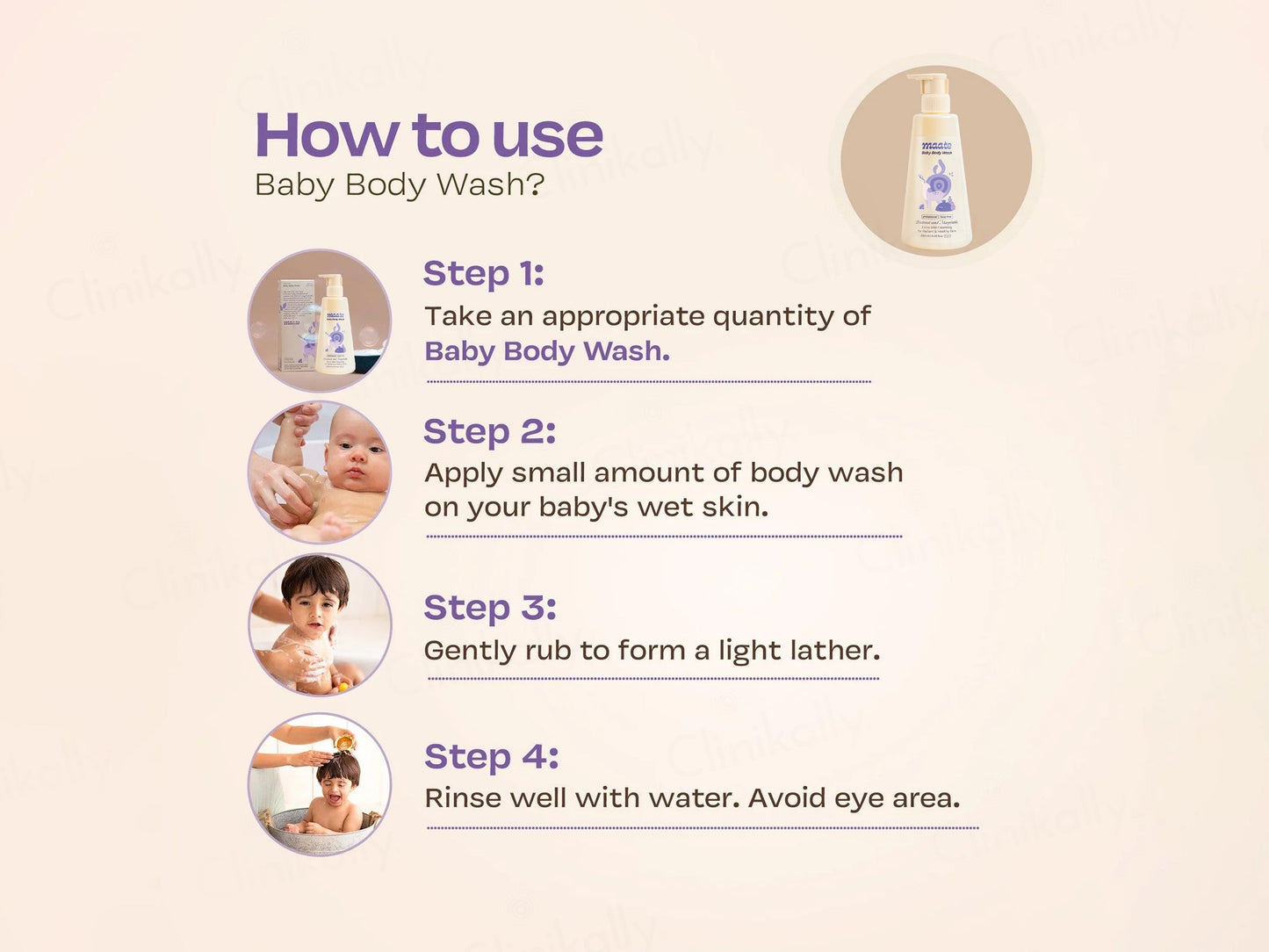 Maate Beetroot and Manjistha Baby Body Wash For Radiant & Healthy Skin