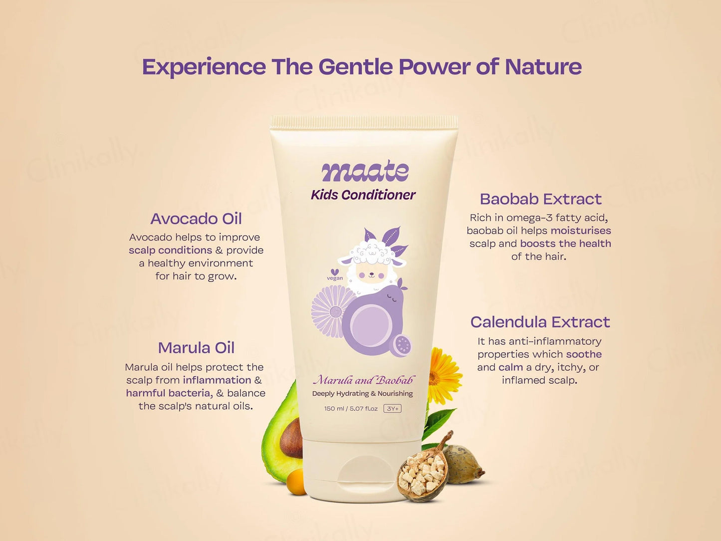 Maate Marula and Baobab Kids Hair Conditioner