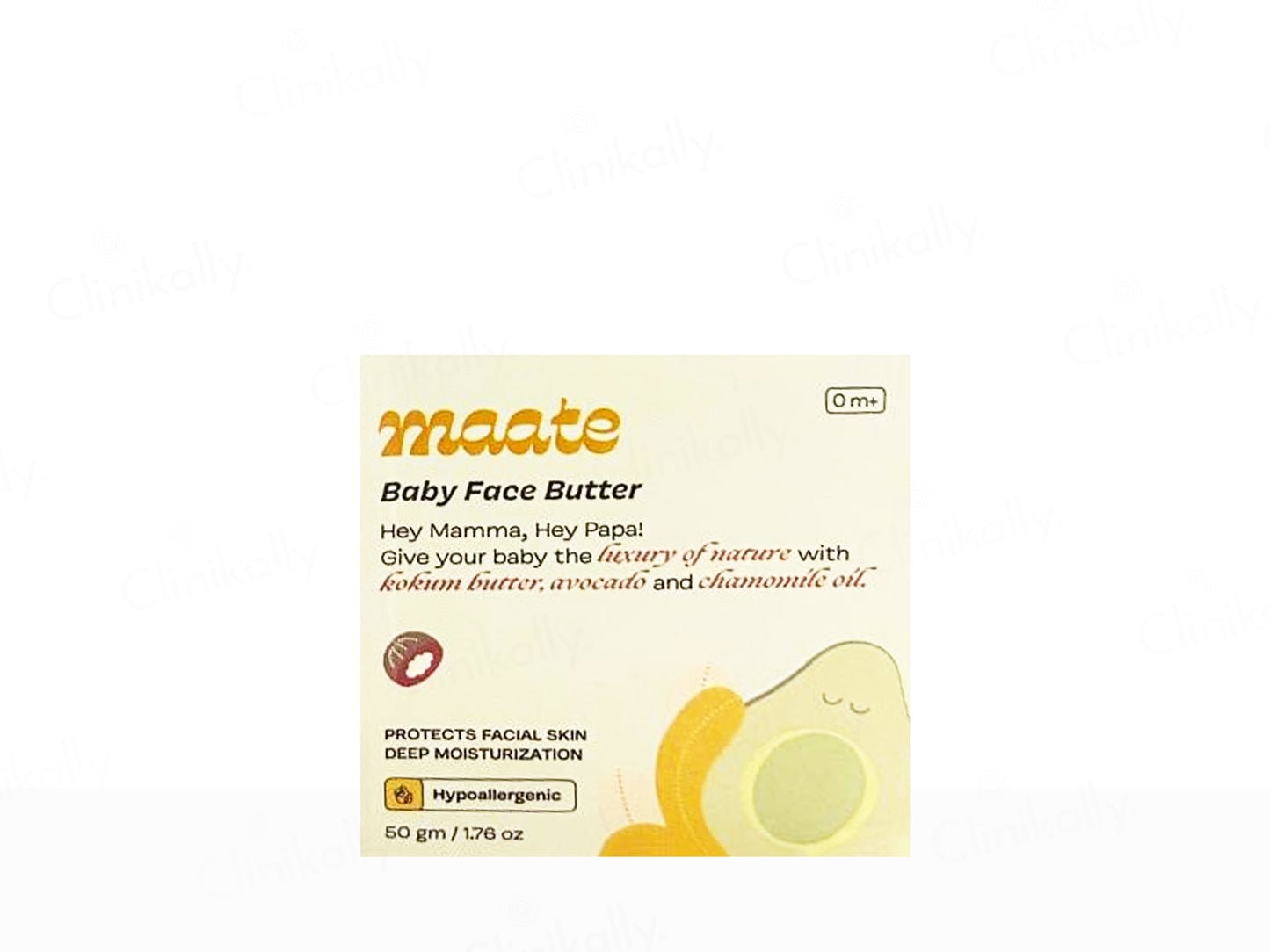 Maate Baby Face Butter packaging on a white background