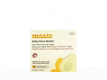 Maate Baby Face Butter packaging on a white background