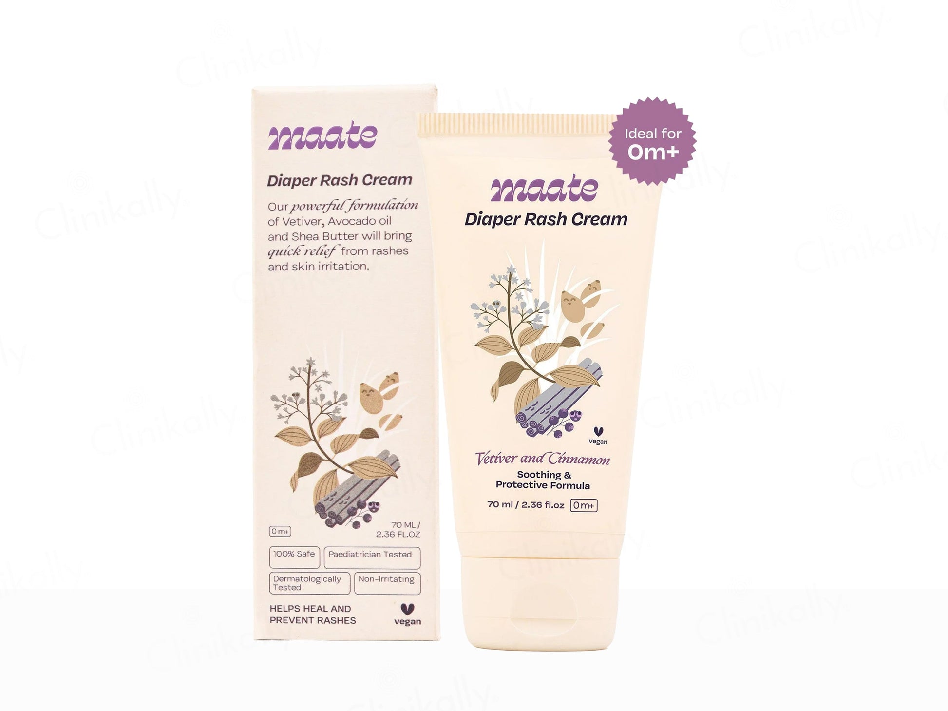Maate Diaper Rash Cream packaging on a white background