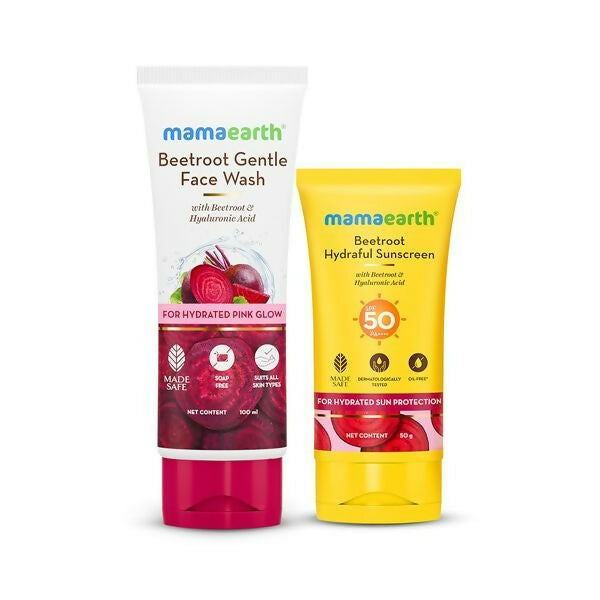 Two Mamaearth skincare products on a white background