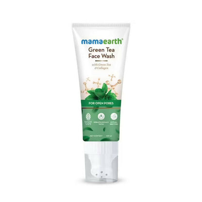 Mamaearth Green Tea Face Wash packaging on a white background