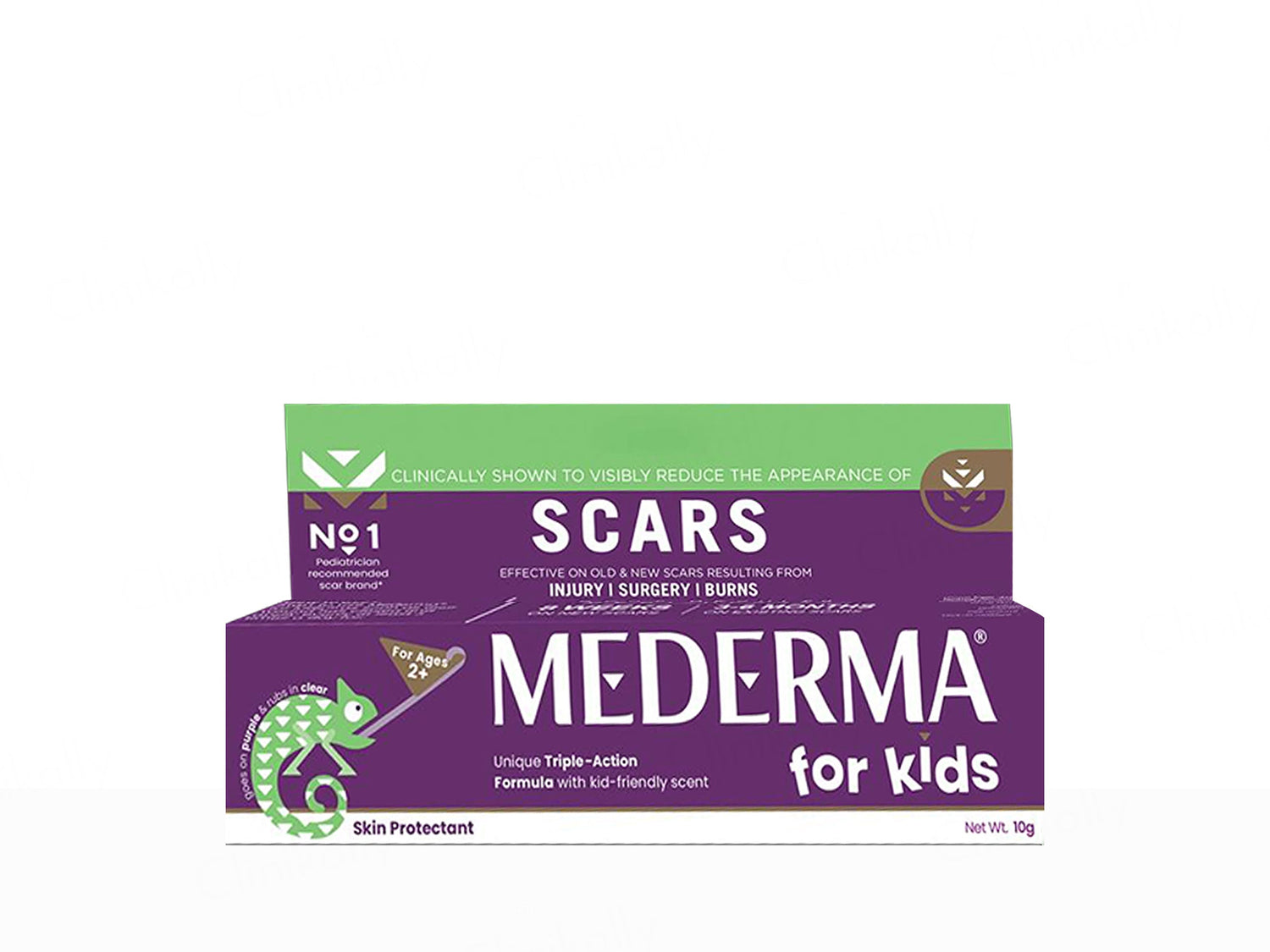 Mederma for Kids scar treatment packaging on a white background