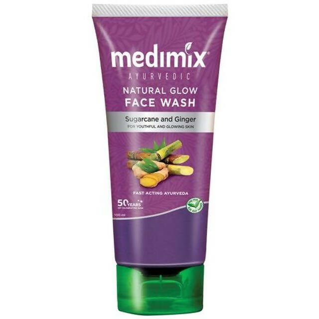 Medimix Ayurvedic Natural Glow Face Wash tube on a white background