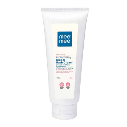 Mee Mee diaper rash cream tube on a white background