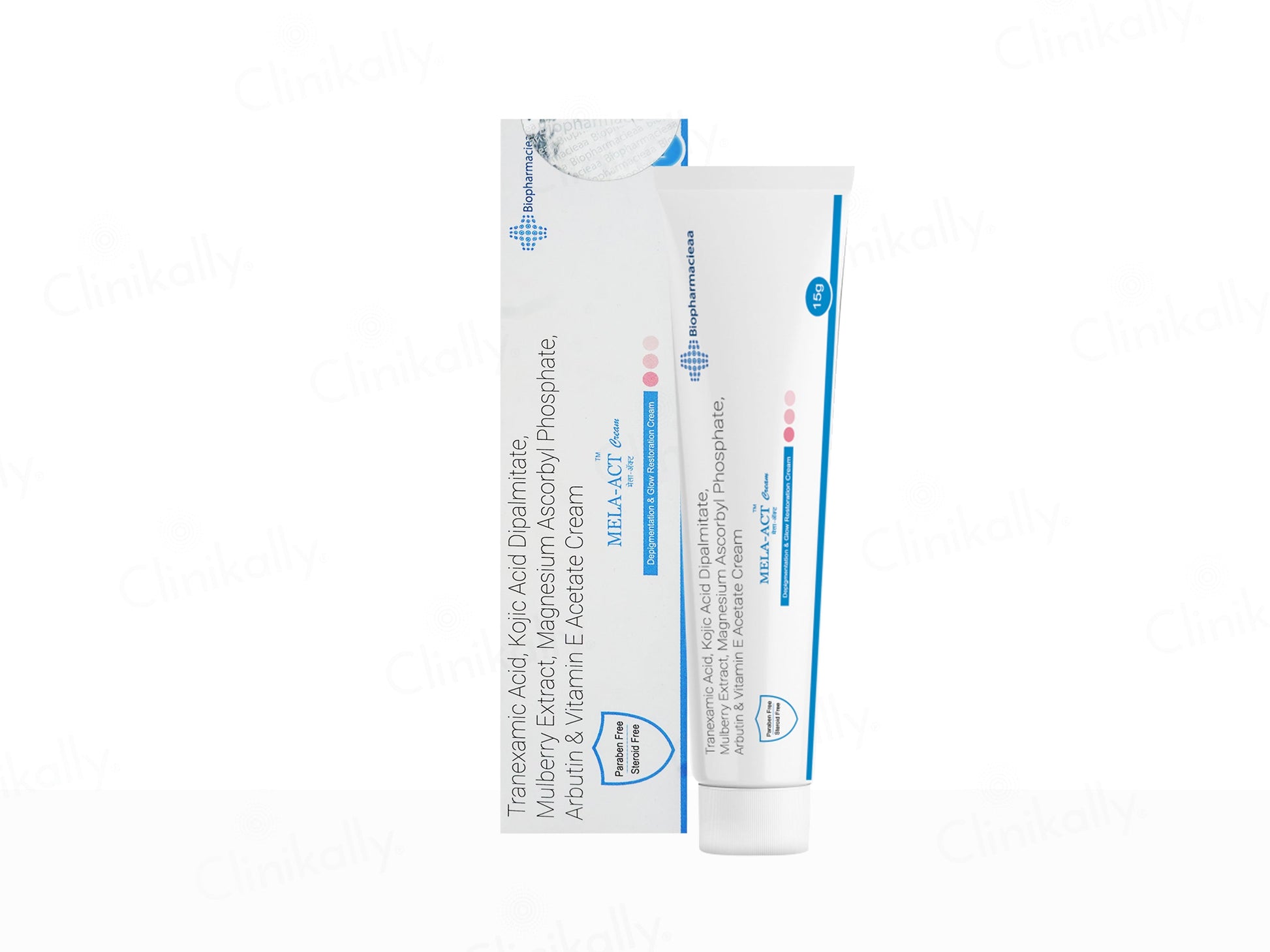 Tube and packaging of a skincare product on a white background