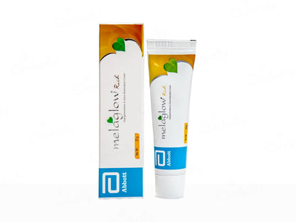 Melloglow tube and box on a white background