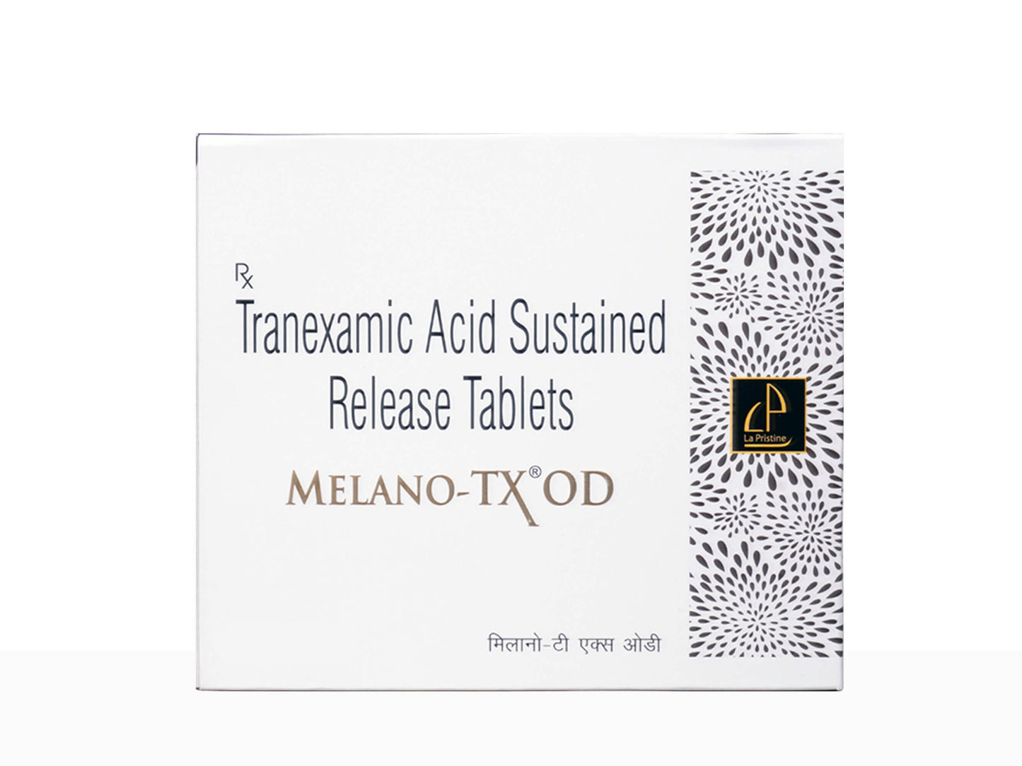 Packaging of Tranexamic Acid sustained release tablets with brand logo on a white background