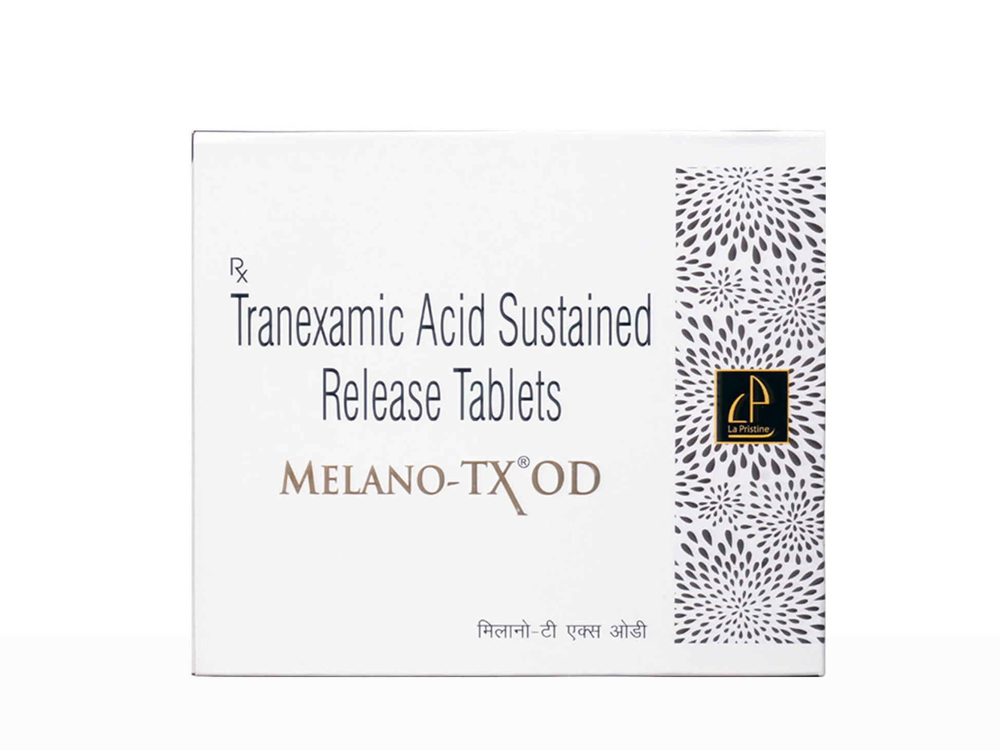 Packaging of Tranexamic Acid sustained release tablets with brand logo on a white background