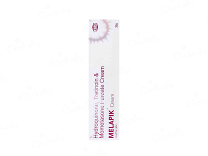 Melapik cream tube on a white background