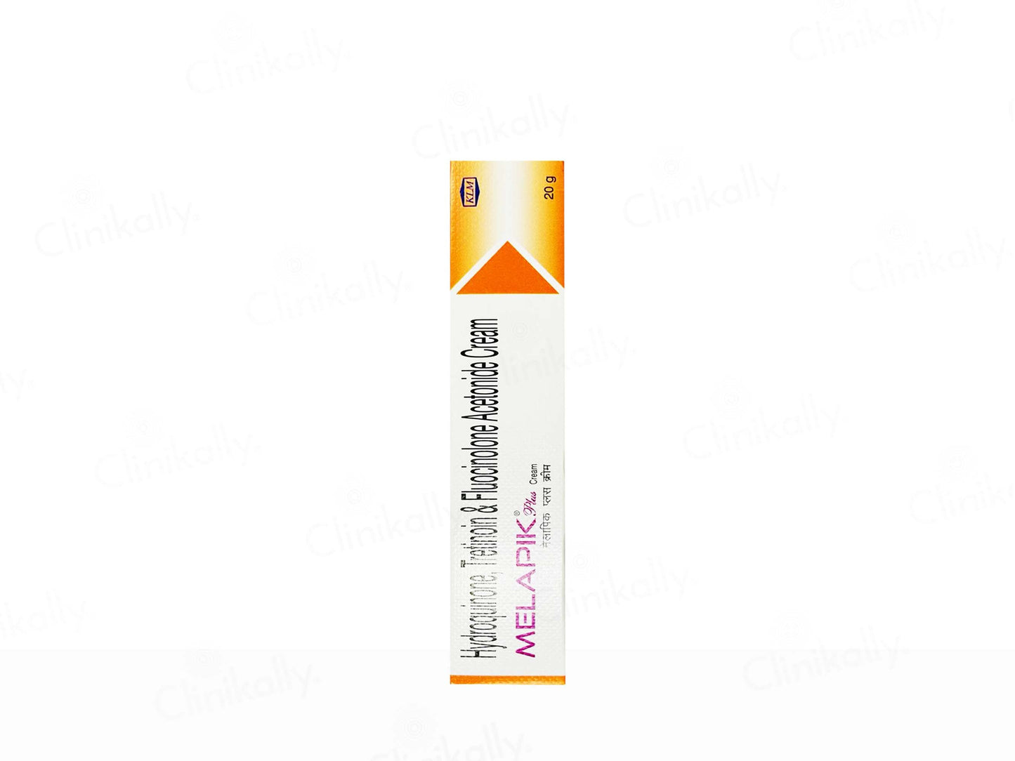 MELAPIC cream tube on a white background