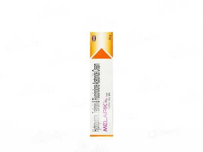 MELAPIC cream tube on a white background