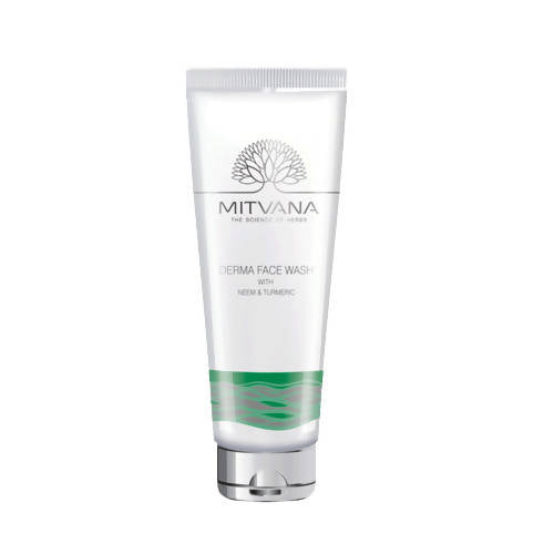 Mitvana Derma Face Wash tube on a white background