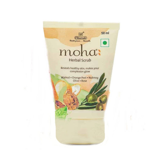 Charak Moha Herbal Scrub packaging on a white background