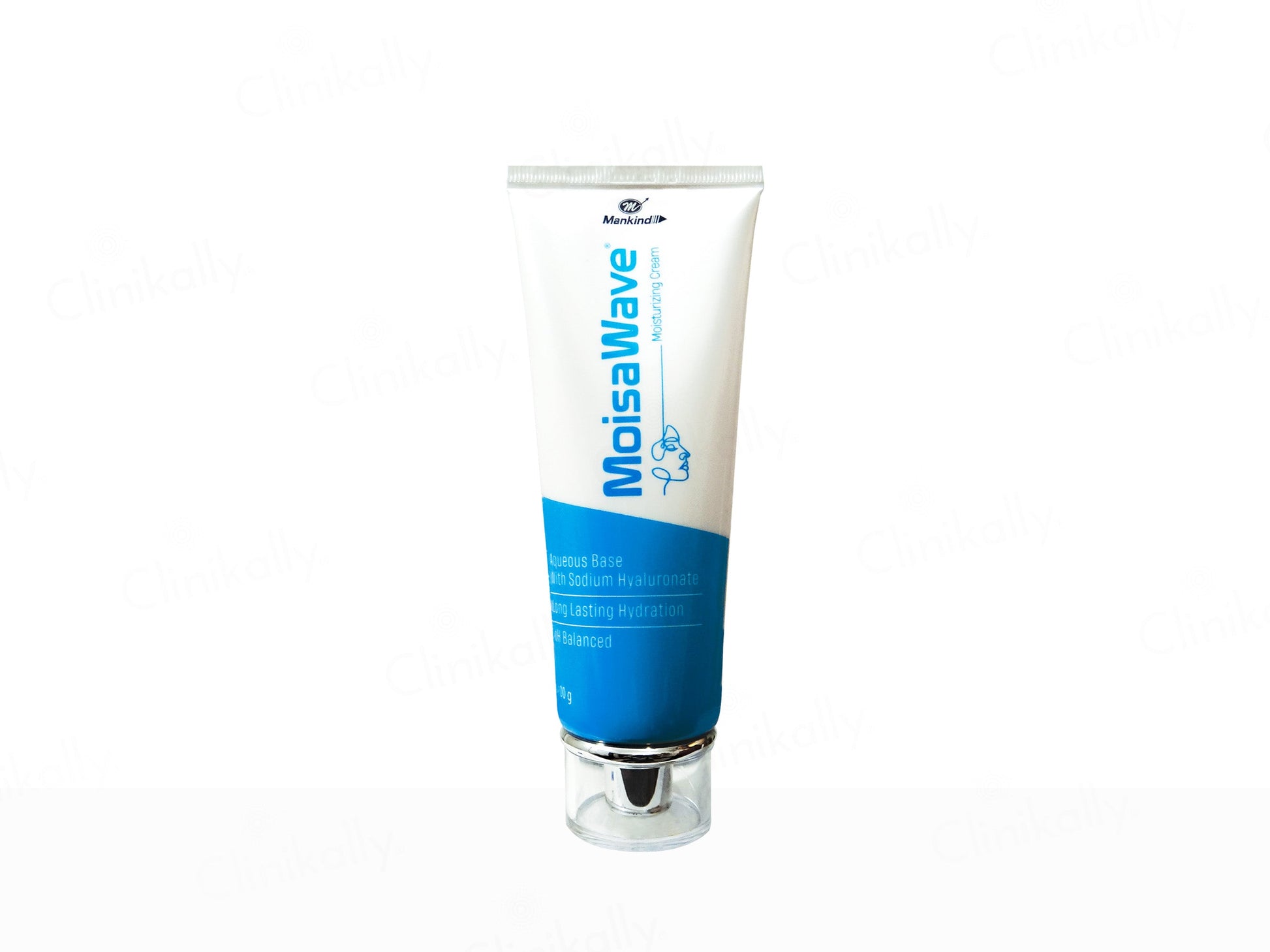MoisaWave skincare tube on a white background
